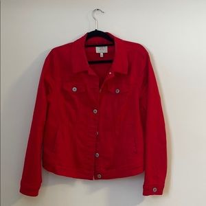 Torrid red jean jacket